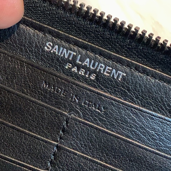 Saint Laurent Classic Monogram Zip Around Wallet Leather - Picture 9 of 17